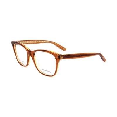 Gafas clásicas ovaladas Bottega Veneta BV244F2I para mujer marco óptico naranja acetato Foto 1 de 3