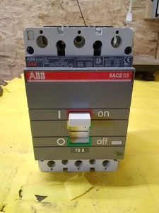 * ABB SACE S3 S3N 70A 3 POLIGER SCHUTZSCHALTER - Bild 1 von 7