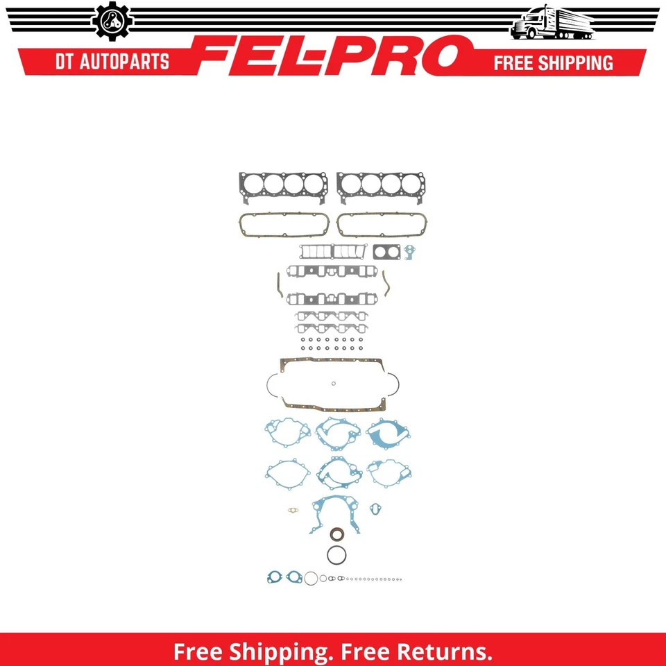 Комплект прокладок двигателя V8 для 1983-1987 Ford E-150 Econoline 5,0 л Fel-Pro 1984 1985 - Изображение 1 из 1