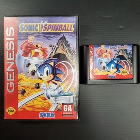 Sonic The Hedgehog Spinball / Pinball SEGA Genesis No Manual Clean & Tested 