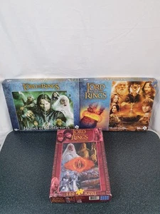 The Lord Of The Rings Puzzle Bundle X3 Used Middle Earth/Mount Doom/Two Towers - Picture 1 of 12