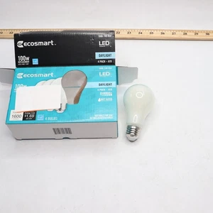 (3-Pk) Ecosmart A19 Energy Star Dimmable LED Light Bulb Daylight 5000K  - Picture 1 of 4