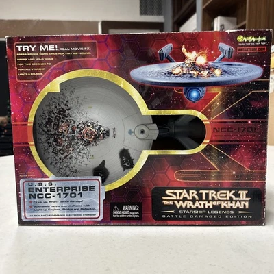 Figura de acción Art Asylum EE. UU. Enterprise NCC-1701 Daño de Batalla Star Trek Nuevo Foto 1 de 4