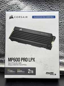 NEW Corsair MP600 PRO LPX Gen4 PCle 2TB M.2 NVMe Internal SSD (for PS5) - Picture 1 of 2