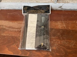 Conjunto organizador vintage acabado bolígrafo y portafolio Koyal Doban marrón/negro - Imagen 1 de 4