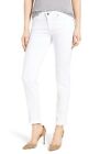 NWT AG Adriano Goldschmied The Prima White Mid Rise Cigarette Jeans Retail: $188