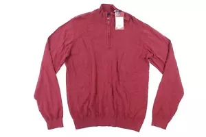 REPORT COLLECTION DARK RED BURGUNDY XL HALF ZIP MOCK NECK SWEATER MENS NWT NEW - Picture 1 of 7
