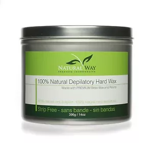 Natural Way 14oz Depilatory Hard Wax: Universal Can for Warmers - Picture 1 of 9