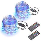 33ft Led String Lights 20 Colors With Remote & Bluetooth Garden Party 2 Packs