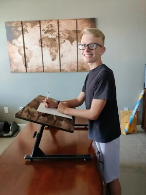 Standing Desk, Adjustable Height, Multi-Angle, Drawing Desk  - Image 1 of 4