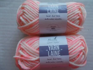 Needle Crafters Twist Duo Tone yarn, Candy Floss, lot of 2 (46 yds ea) - Picture 1 of 2