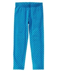 NWT Gymboree Leggings Mix and Match Blue Polka Dots Girls 5/6 7/8  - Picture 1 of 1