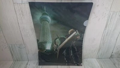 Final Fantasy VII Tokyo Skytree Clear File Mini Size Poster Style Japan Ver USED - Image 1 of 4