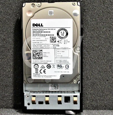 0WXPCX WXPCX Dell ENTERPRISE 1.2TB 10K 12G 2.5" SAS Hard Drive W/C Tray - Image 1 of 4