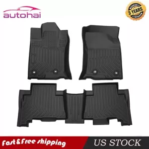 Floor Mats Liners For Toyota 4Runner 2013-2022 Carpet TPE All Season Weather 3pc - Picture 1 of 11