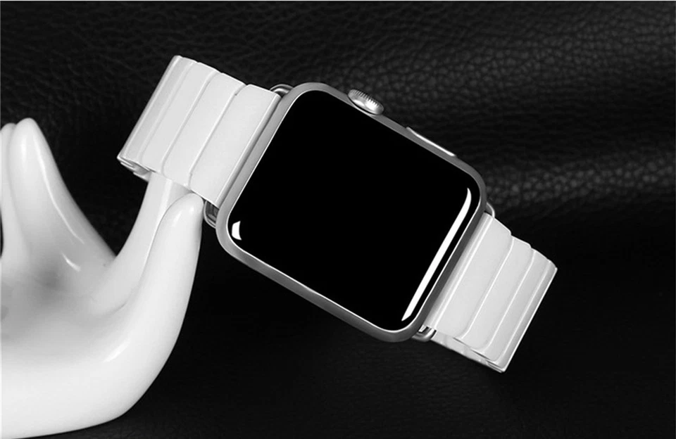 Ceramic Link Band Bracelet for Apple Watch 11 10 9 8 7 6 44/45/46/49mm Ultra 3 2 - Image 1 of 4