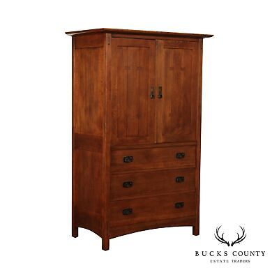Stickley Mission Collection Oak Media Door Chest • 2195£