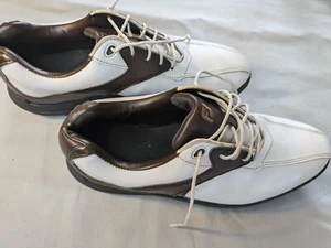Zapatos de golf Footjoy Classic DL para caballeros marrón/blanco EE. UU. 10,5 Reino Unido 9,5 - Imagen 1 de 17
