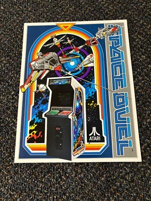 ATARI FACTORY ORIGINAL 1981 SPACE DUEL VIDEO PROMO FLYER NEW UNCIRCULATED - Image 1 of 2