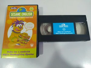 Sesame English Fais-Moi Un Sandwich Vol 11 - VHS Cinta Español Ingles - Photo 1/2