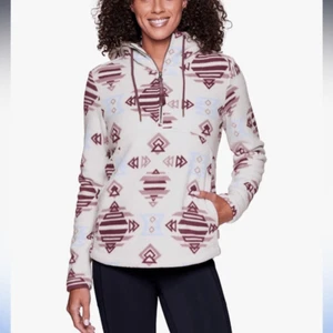Avalanche | Women's Aztec Fleece Hoodie, 1/2 Zip Soft Fleece Pullover - Picture 1 of 10