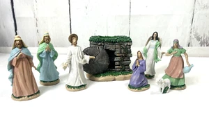 CUTE RESURRECTIONSCENE LIGHTED EMPTY TOMB WITH 6-6" FIGURES - Picture 1 of 14