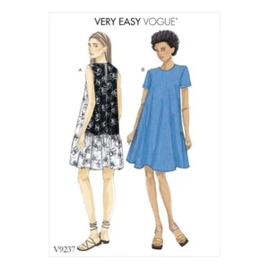 Vogue Sewing Pattern V9237 Women's Misses' A-Line Back Ruffle Dress - Picture 1 of 2