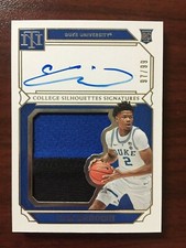 Cam Reddish 2019 - 2020 National Treasures Collegiate Silhouettes Signatures /99