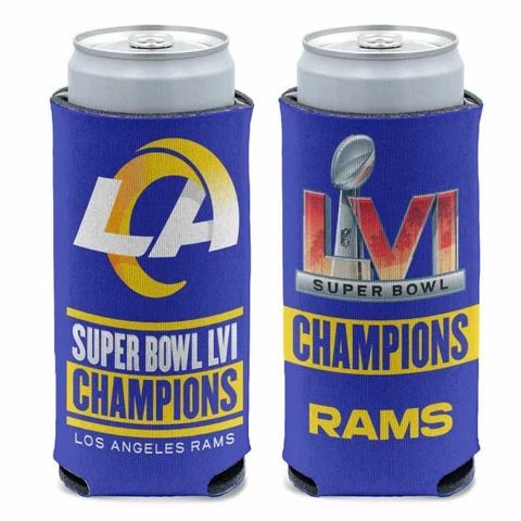 LOS ANGELES RAMS 12 0Z SELTZER SLIM CAN COOZIE KOOZIE COOLER HOLDER Cover