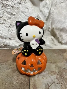 Blue Sky Hello Kitty Kürbis Keramik Teelicht Kerzenhalter Halloween Totenkopf ✅✅ - Bild 1 von 6