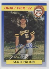 1992 Front Row Draft Picks Auto /500 Scott Patton (Serial numbered) #16.1 Auto