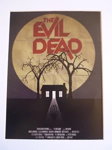 A4 Mounted Poster cult Reinvent Film indie Influence Evil Dead bruce cabin - Picture 1 of 1