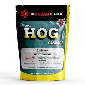 The Sausage Maker Natural Hog Sausage Casings 32-38 MM Stuffs 25Lb Meat One Pack - Picture 1 of 7
