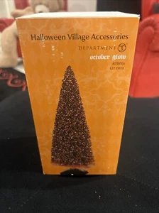 A 2014 Dept 56 October Glow Sparkling Glittered Lighted Halloween Tree 4038916 - Bild 1 von 6