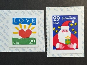 29c LOVE & SANTA - 1994 - Autoadhesivos - MNH - Scott#2813 & Scott#2873 - Imagen 1 de 1