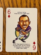 Anthony Carter - Hero Decks caricature playing card - MINNESOTA VIKINGS
