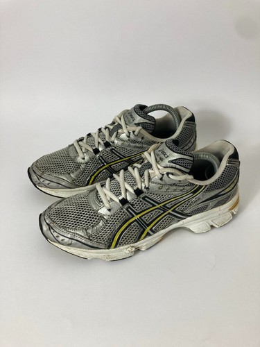 Scarpe da ginnastica ASICS Gel Radiance 3 running trail argento bianco giallo nero UK 7