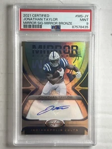 2021 Panini Certified Jonathan Taylor Mirror Signatures Auto 03/45 Bronze PSA 9 - Picture 1 of 2