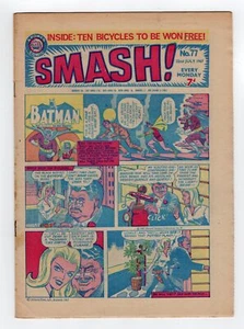 1967 IPC SMASH #77 DC  BATMAN 1964 MARVEL DAREDEVIL #2 2ND ELECTRO KEY RARE UK - Picture 1 of 2