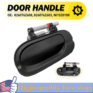 LH Rear Outside Outer Door Handle Smooth Black fIT for 2000-2006 Nissan Sentra R - Picture 1 of 9