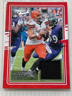 2020 Panini Donruss Baker Mayfield Donruss Threads #23 Cleveland Browns - Image 1 of 4