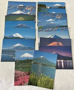 Lot 18 Mount Fuji Japan Tallest Mountain in japan Chrome Postcards - Picture 1 of 7