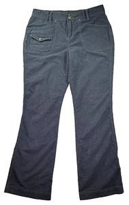 Royal Robbins Pants Womens 12 Gray Flare Leg Pockets Outdoor Casual Stretch Flap - Picture 1 of 12