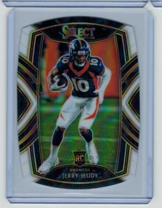 2020 Panini Select Club Level Jerry Jeudy White Prizm Die Cut Rookie  - Picture 1 of 2