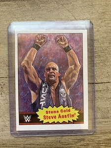2021 STONE COLD Steve Austin WWE Topps Living Set Card #1 Wrestling - Bild 1 von 2