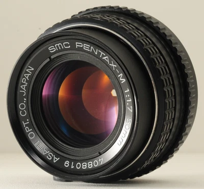 [MINT] SMC PENTAX-M 50mm F/1.7 Standard MF Lens For K Mount From JAPAN #0055 - Image 1 of 4