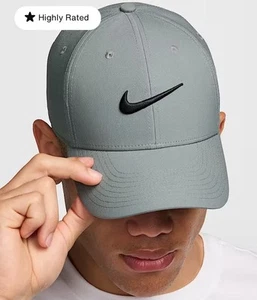 Nike Dri Fit Club Cap Structured Swoosh Mütze Large Xl lang schwarz weiß - Bild 1 von 6