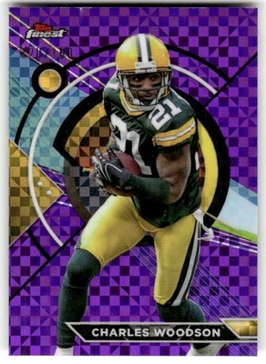 2023 Topps Composite - Topps Finest Charles Woodson #187 Purple Refractor /150 - Image 1 of 2