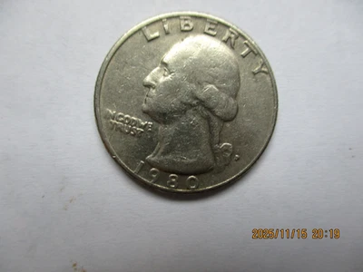 1980 P QUARTER ERRORS(P) IS TINY & FILLED IN. #2 - Image 1 of 4