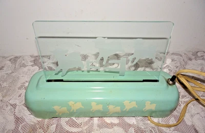 Inserto de vidrio para ovejas contando luces nocturnas para guardería 1940 1950 - ¡SIMPLEMENTE ADORABLE!! Foto 1 de 4